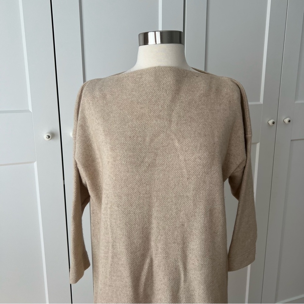 Elizabeth Suzann Eva Boatneck Wool Dress Medium - Picture 6 of 13